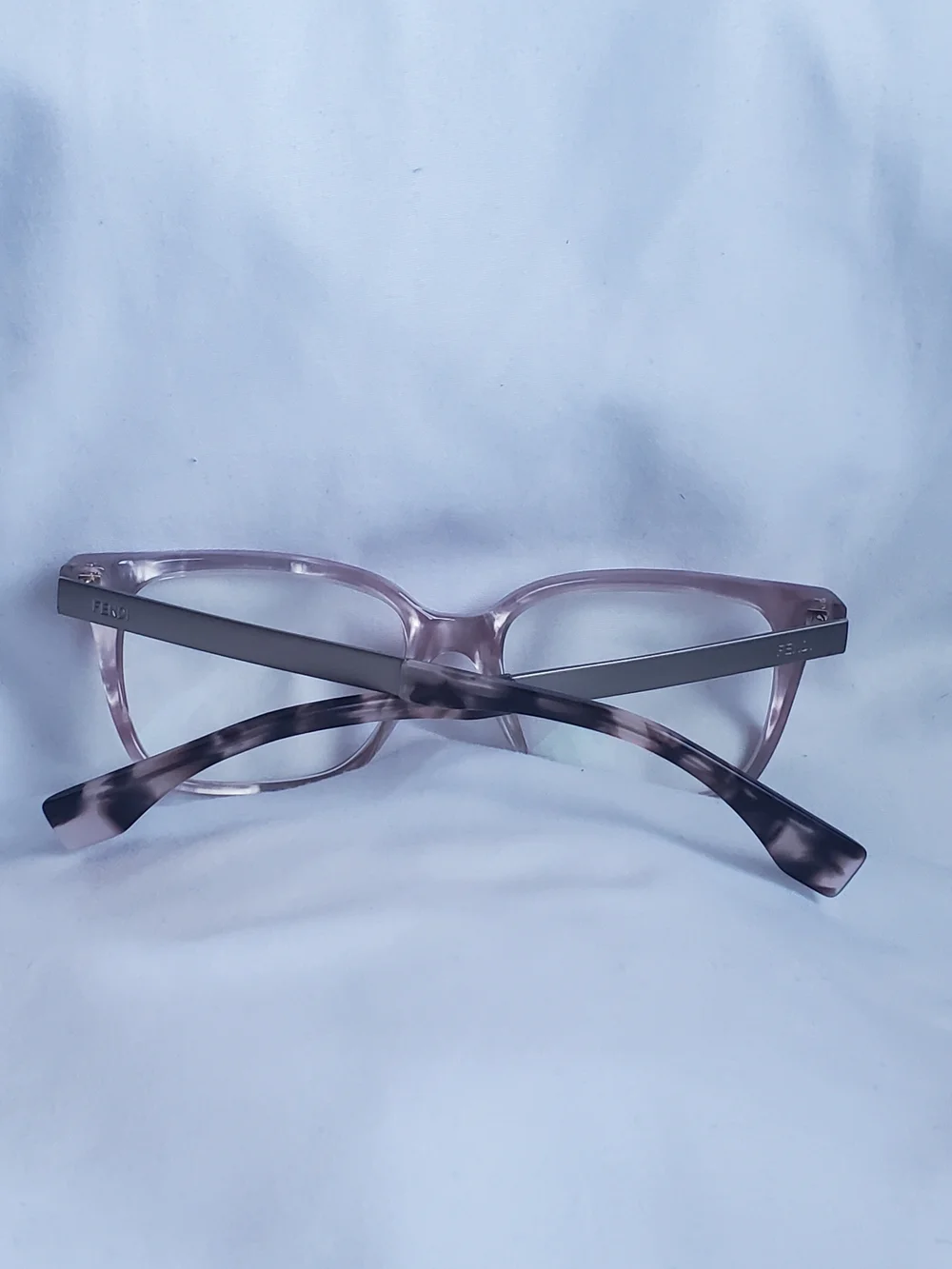 Fendi Women's Pink Square Optical Glasses